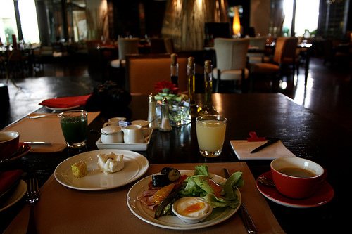 バンコクのデュシタニホテルの朝食
